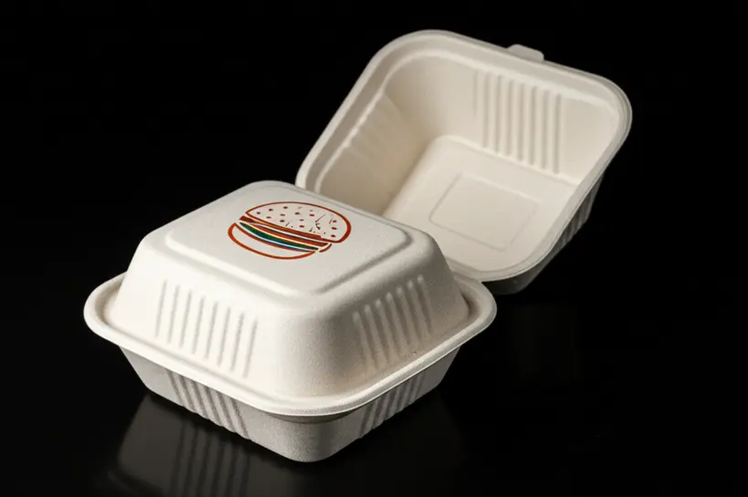 Embalagem ecológica e sustentável para delivery de hambúrguer