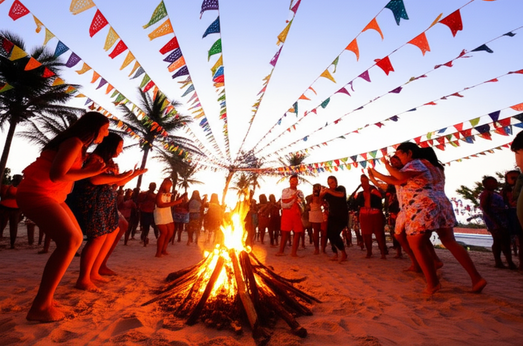 São João em Porto Seguro: Folclore e Churrasco à Beira-Mar