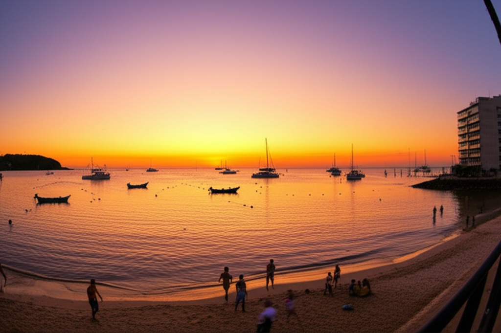 Pôr do Sol na Porto da Barra: Um Espetáculo de Cores e Emoções