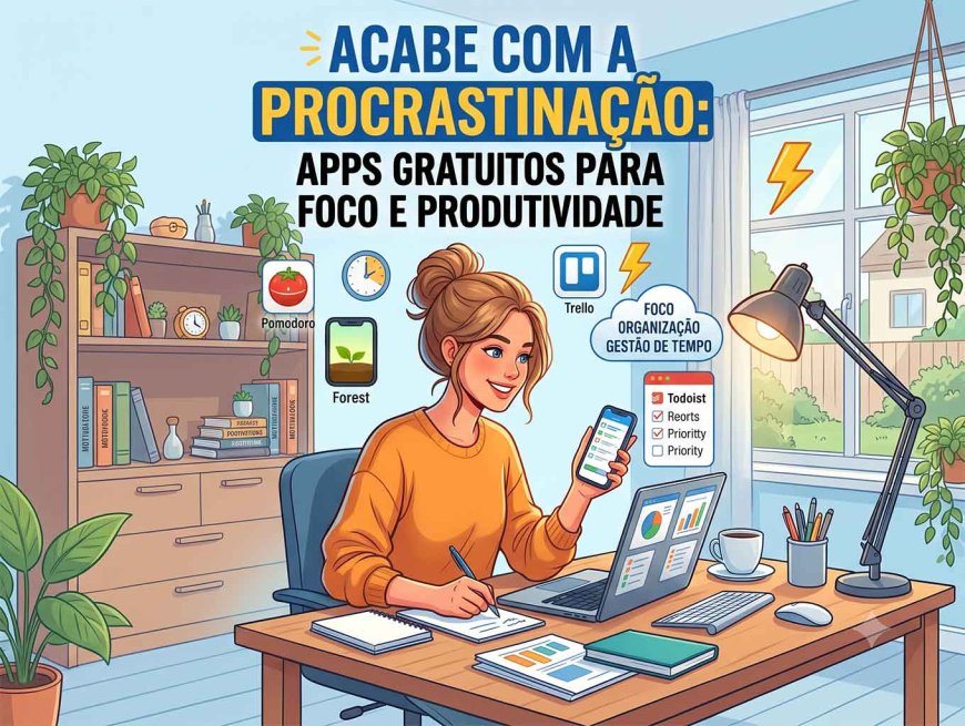 Acabe com a Procrastinação: Apps Gratuitos Para Foco e Produtividade