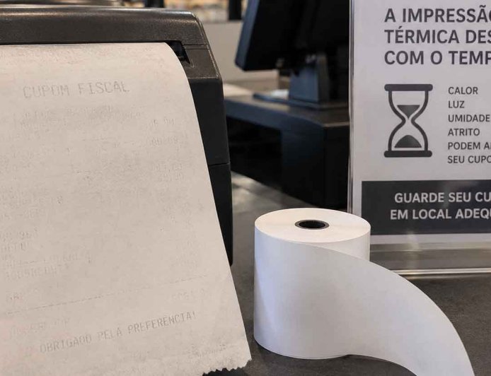 Papel Térmico Entenda Por Que o Cupom Fiscal Apaga
